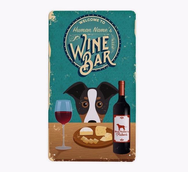 Wine Bar: Personalized {breedFullName} Metal Sign